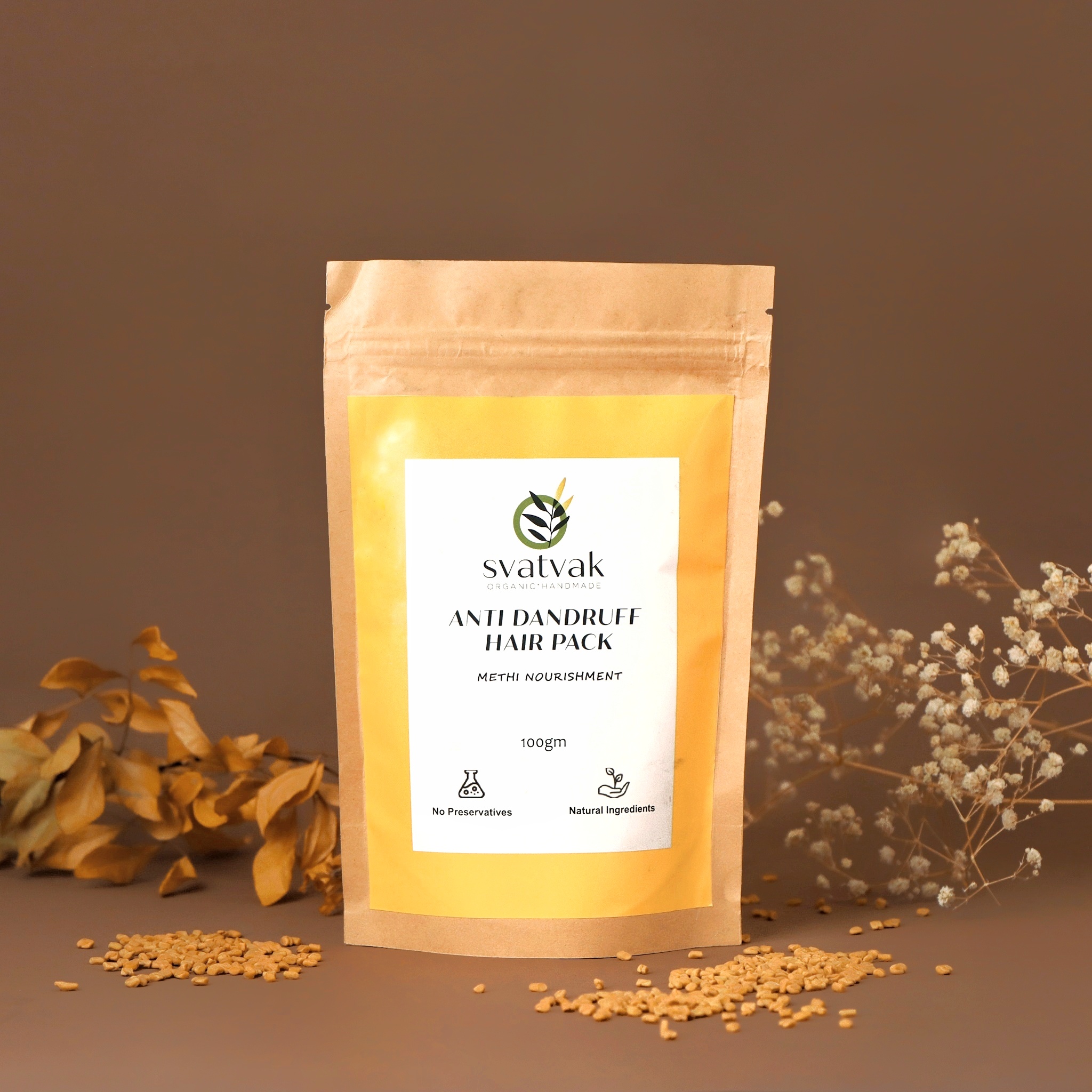 Anti Dandruff Hair pack ( Methi Nourishment )
